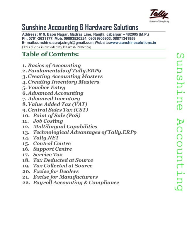 Tally Erp 9 Full Tutorial Pdf